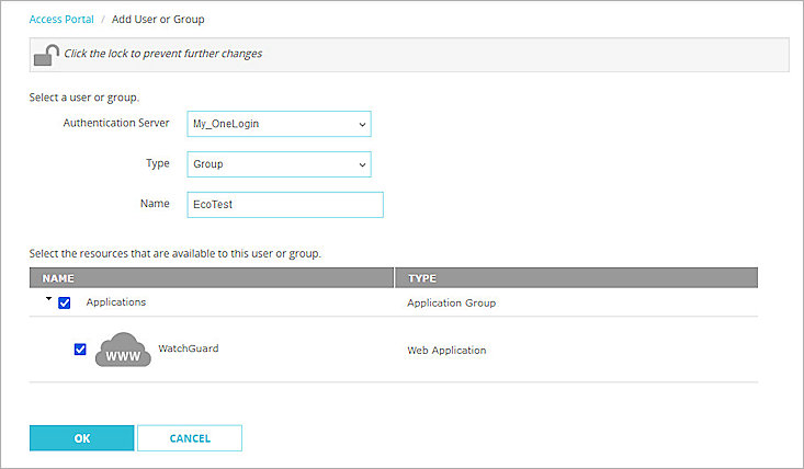 Screenshot of Firebox, Firebox Access Portal setup 4